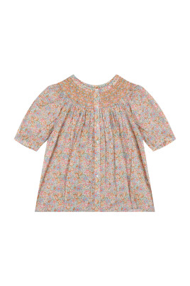 floral-print-orange-blouse