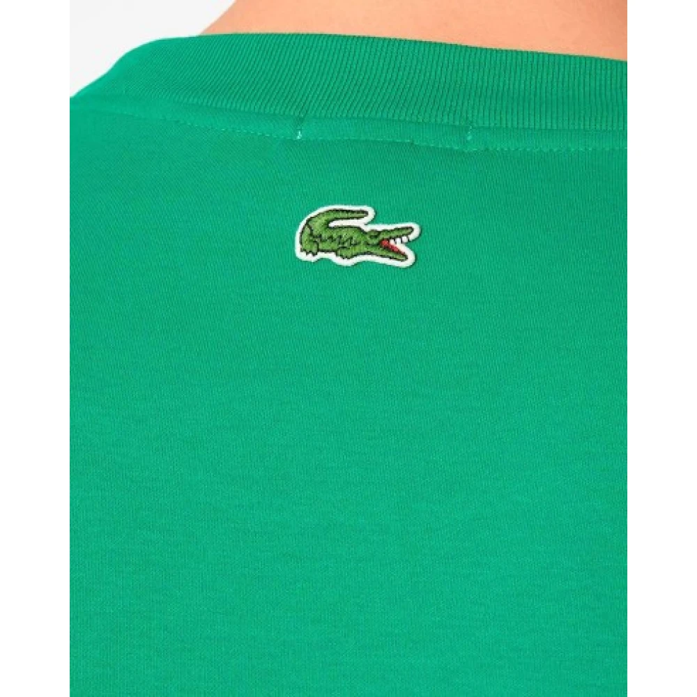 Lacoste Heren T-shirt van katoen Green Heren