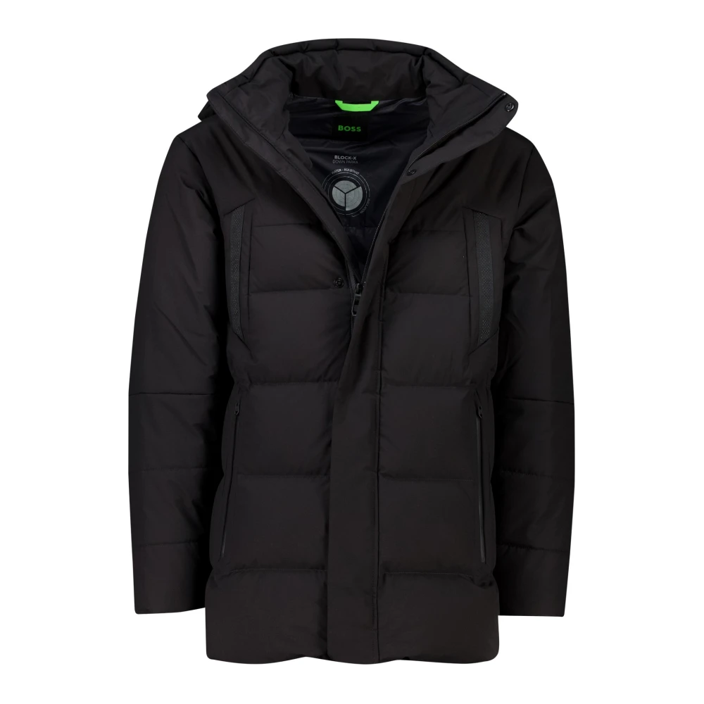 Hugo Boss Zwarte Winterjas Black Heren