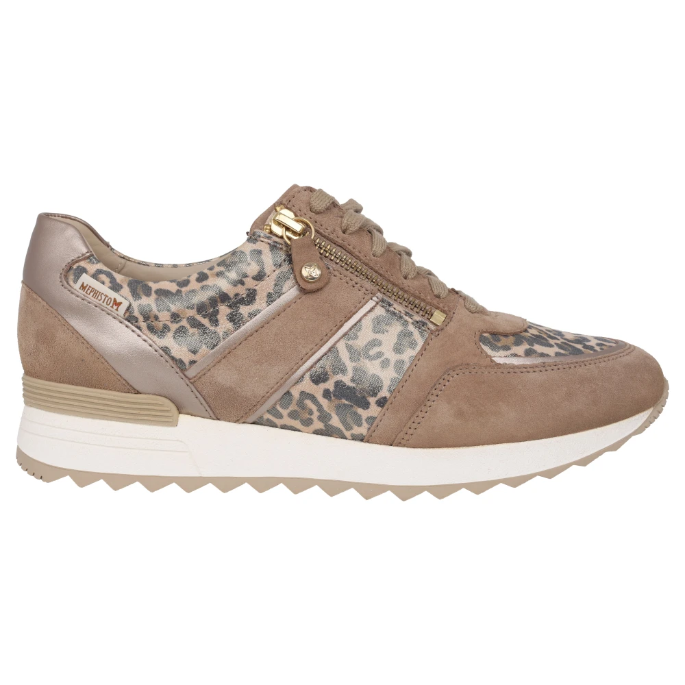 Mephisto Comfortabele damessneaker Licht Taupe Dames Schoenen Beige