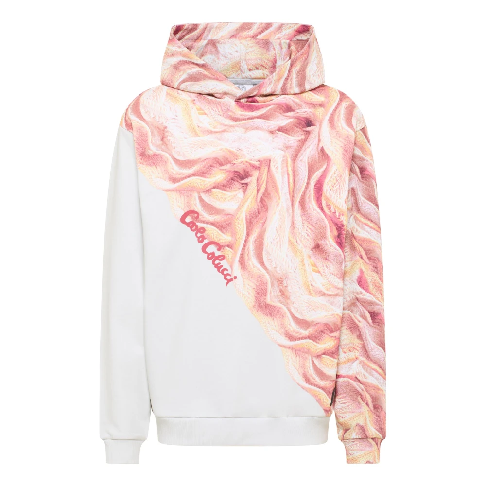 Carlo colucci Minimalistische Gebreide Hoodie Multicolor Heren