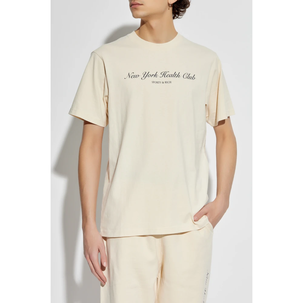 Sporty & Rich T-shirt The Mountain Beige Unisex
