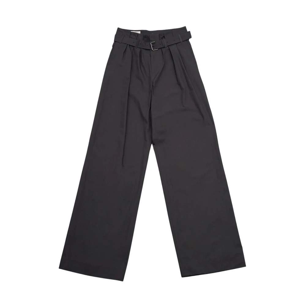 Dries Van Noten Herr Grå Byxor S, Bomull, Vida Bomullspoplin Byxor