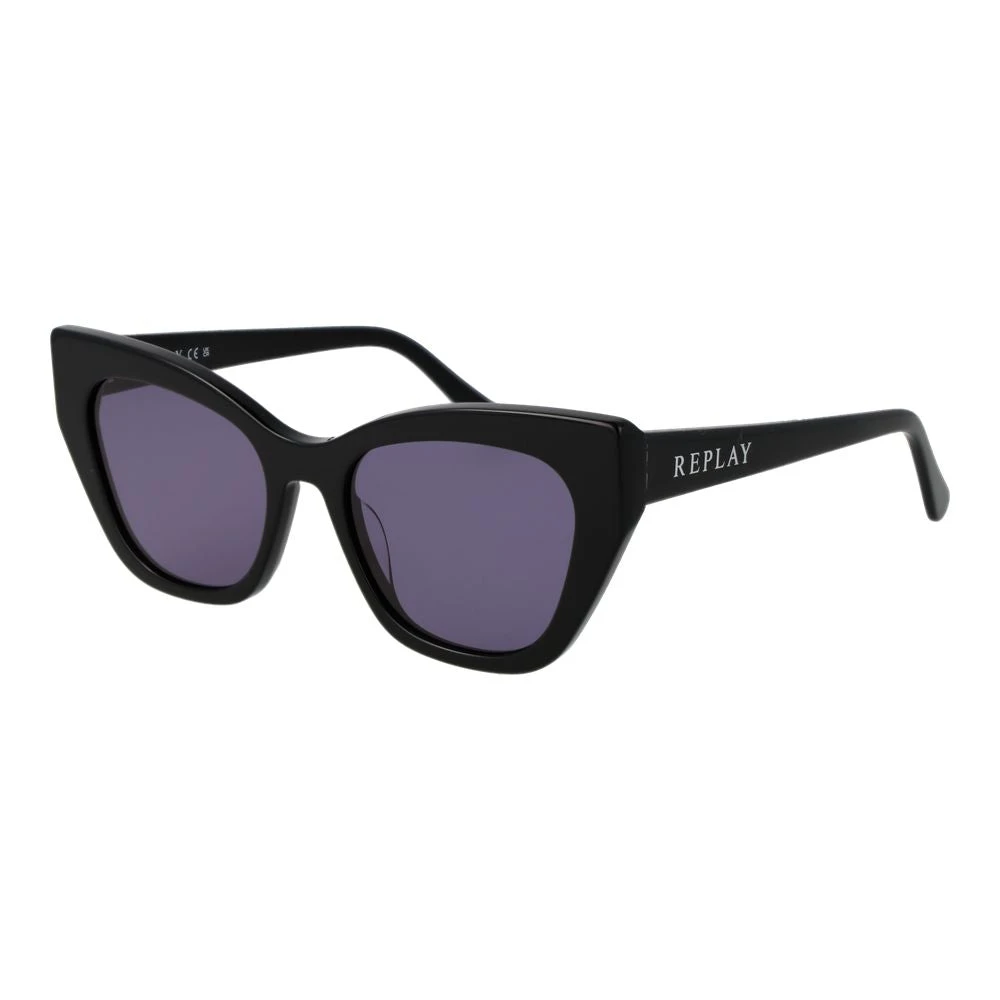 Replay Women's Black Sunglasses, One Size, Cat Eye Sunglasses