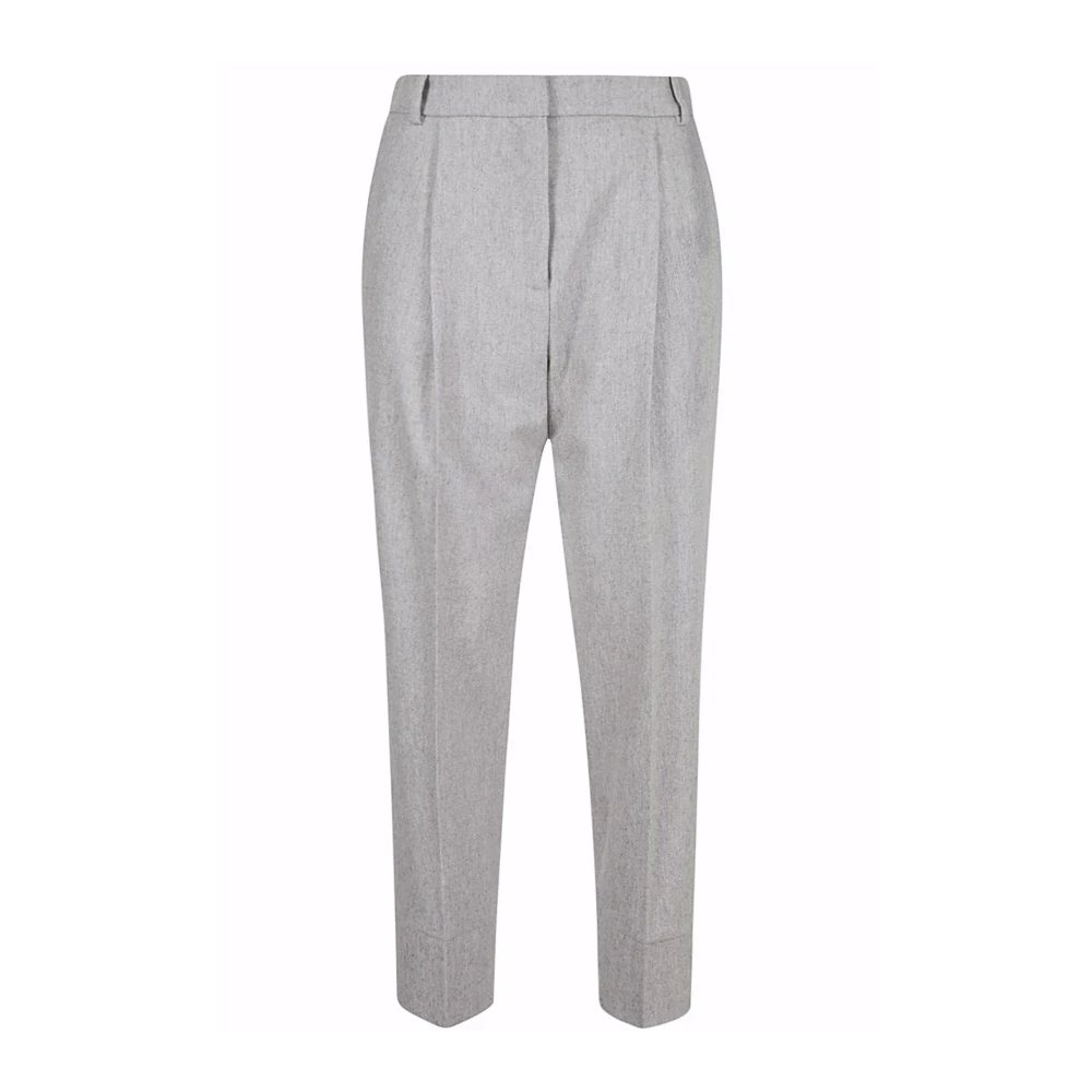 Eleventy Kasjmierwollen Broek met Achterzak Gray Dames