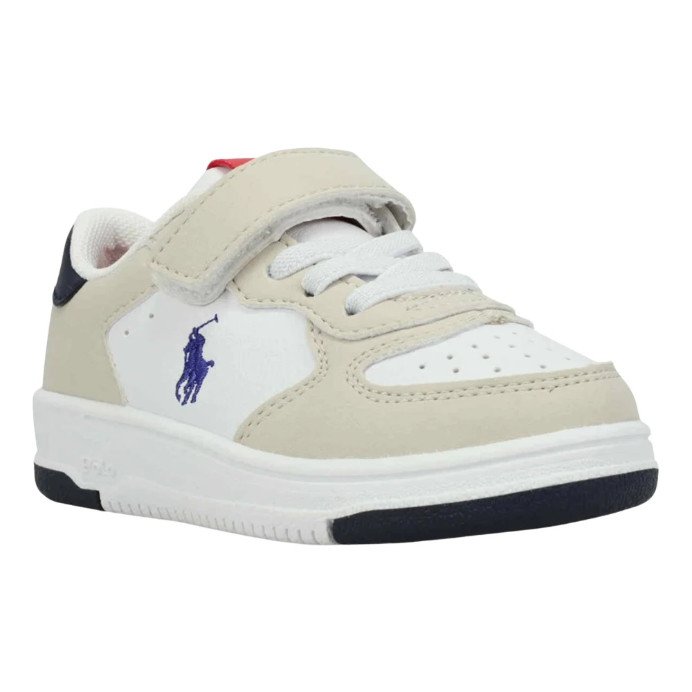 Ralph Lauren Unisex Kids White Masters Court Ps Trainers