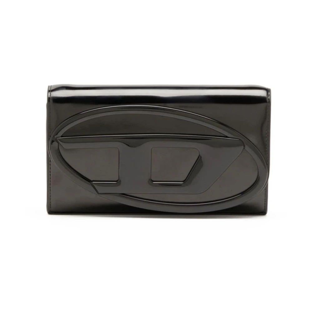 Diesel Zwarte Portemonnees voor Vrouwen Black Dames
