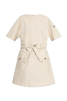 Belted Cotton Mini Dress