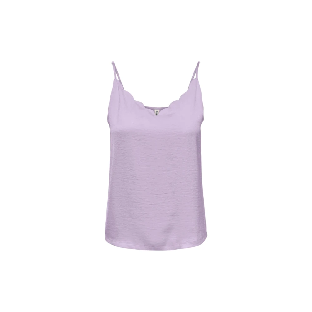 Only Stijlvolle T-Shirt Top Purple Dames