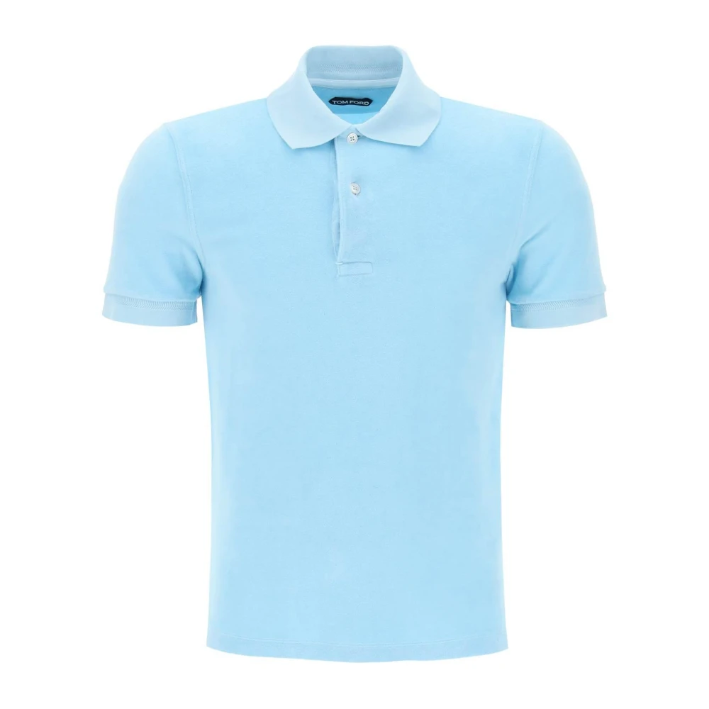 Tom Ford Polo Shirts Blue Heren