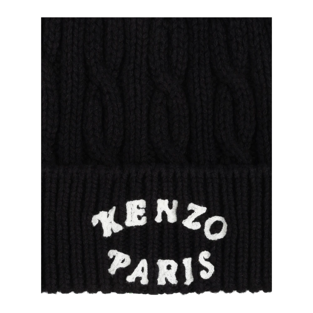 Kenzo Pet met geborduurd logo Black Unisex