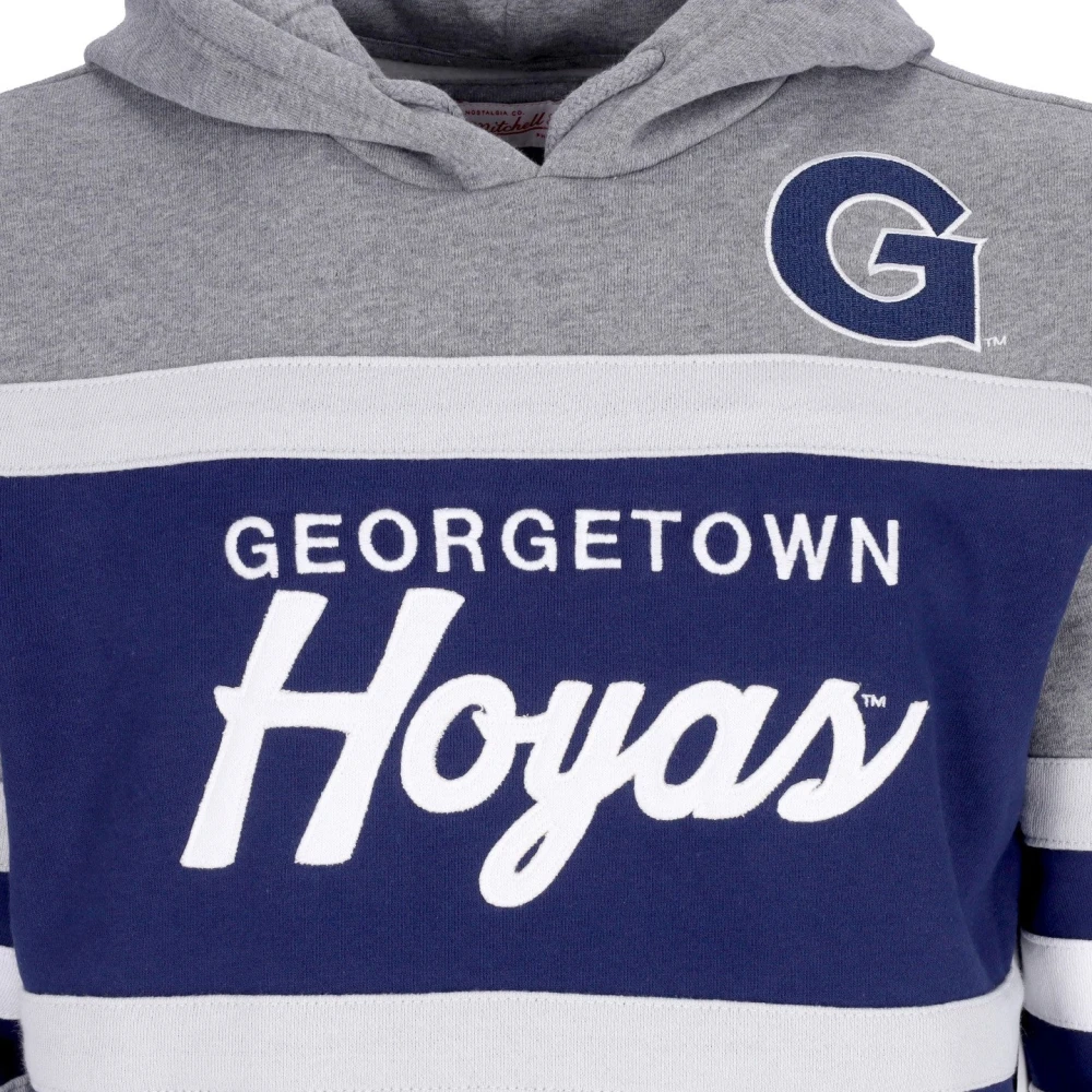 Mitchell & Ness Georgetown Hoyas Basketball Team Hoodie Blue Heren