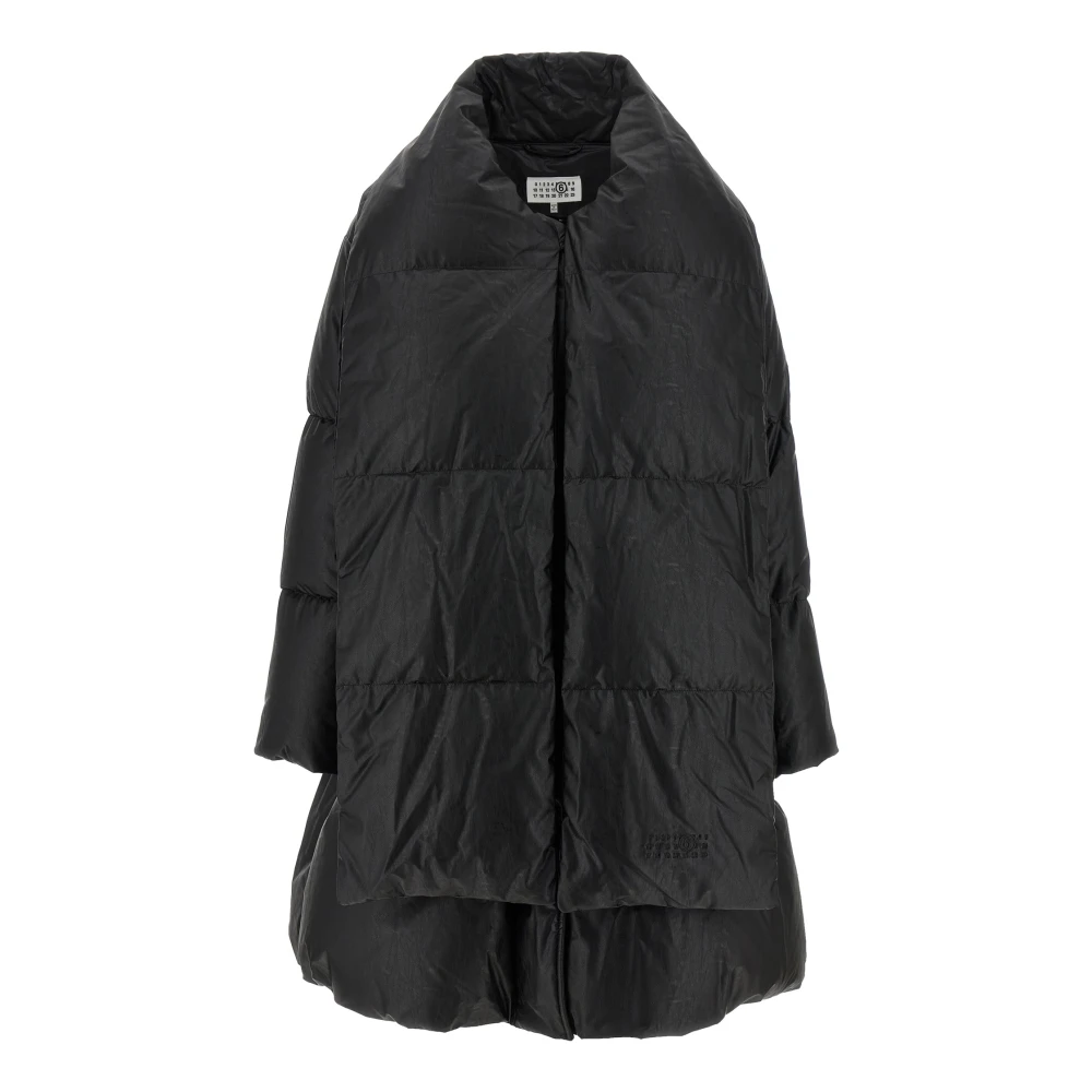 Mm6 Maison Margiela Women's Black Scarf Down Jacket