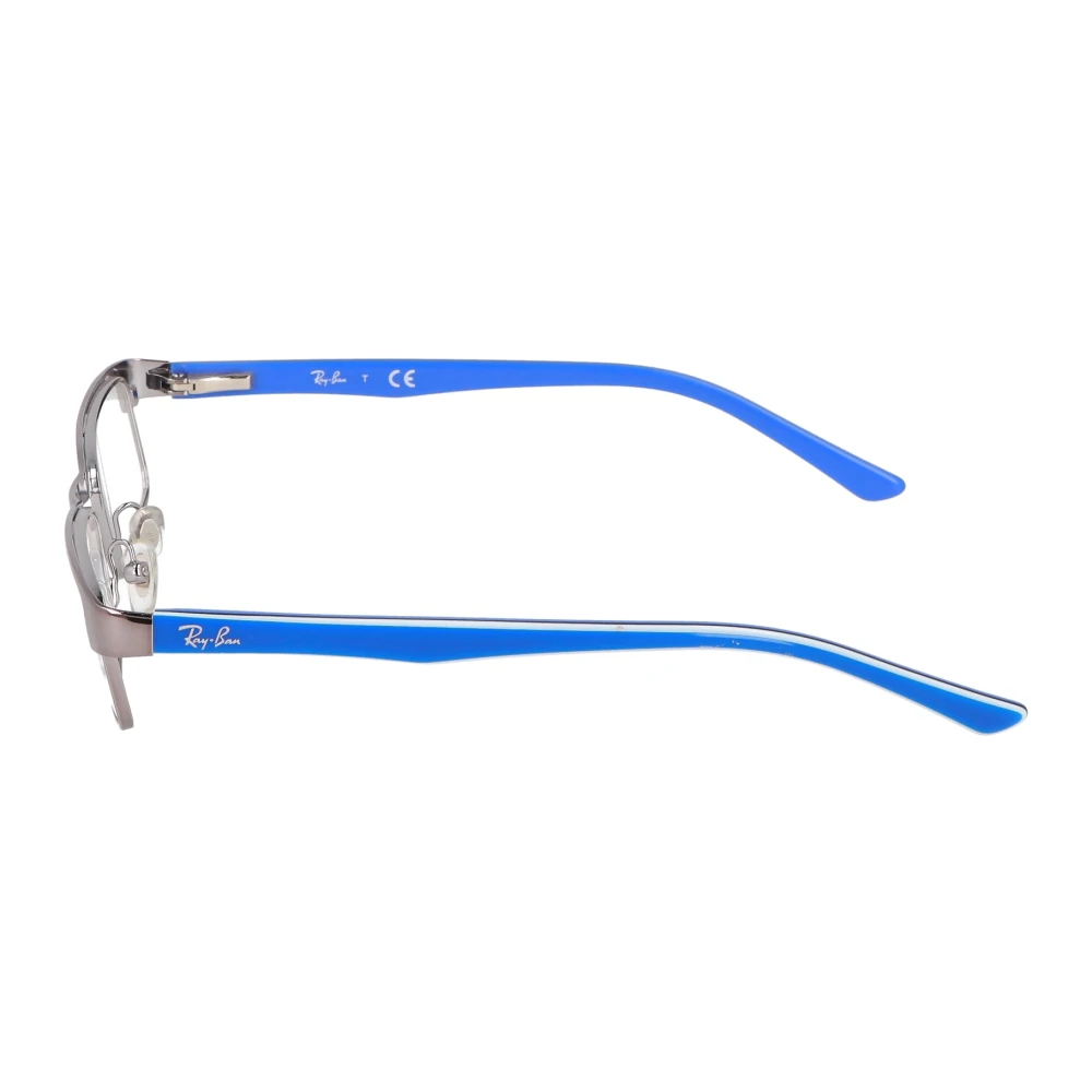 Ray-Ban Rechthoekig Metalen Frame Bril Blue Unisex