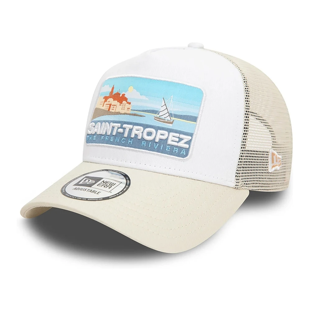 New era Witte St Tropez Zomer Trucker Hoed Multicolor Heren