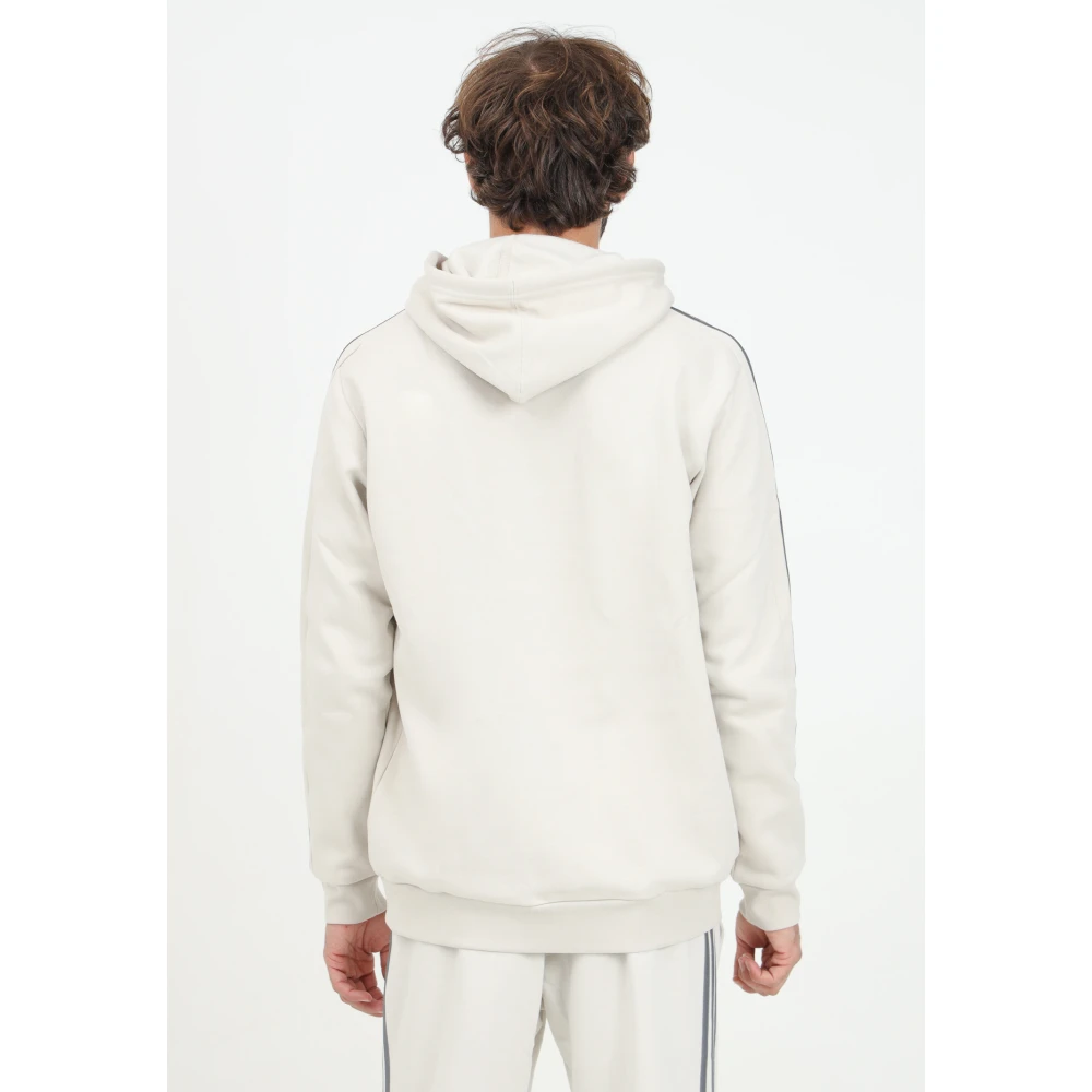 Adidas Essentials Fleece 3-Stripes Sweater White Heren