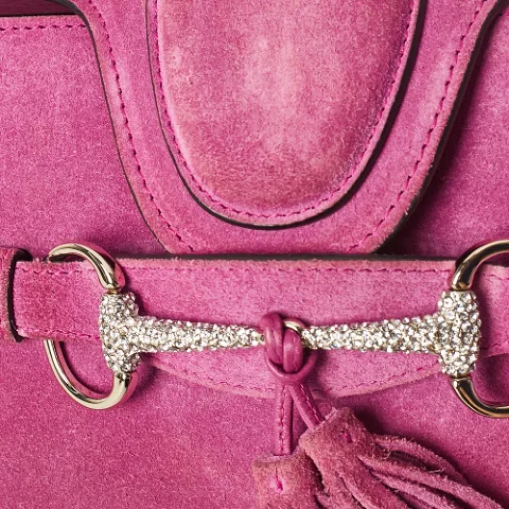 Gucci Vintage Pre-owned Suede clutches Pink Dames