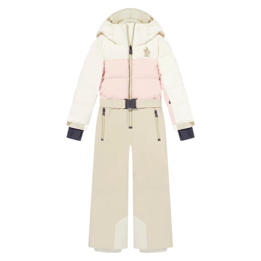 Moncler Women's Pink Grenoble Down Padded Ski Suit