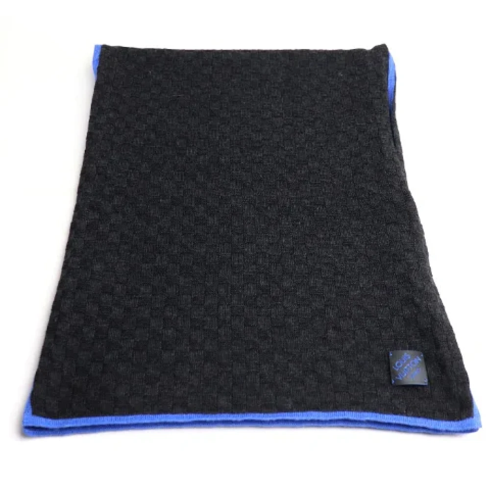 Louis Vuitton Vintage Pre-owned Fabric scarves Black Dames