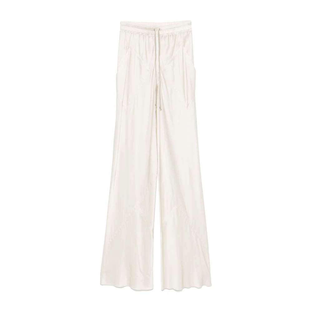 Rick Owens Wijde Pijpen Broek Beige Dames