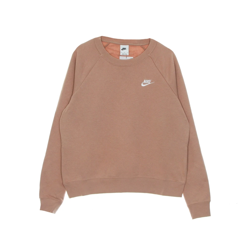 Nike Women's Brown Essential Fleece Crew Sweatshirt