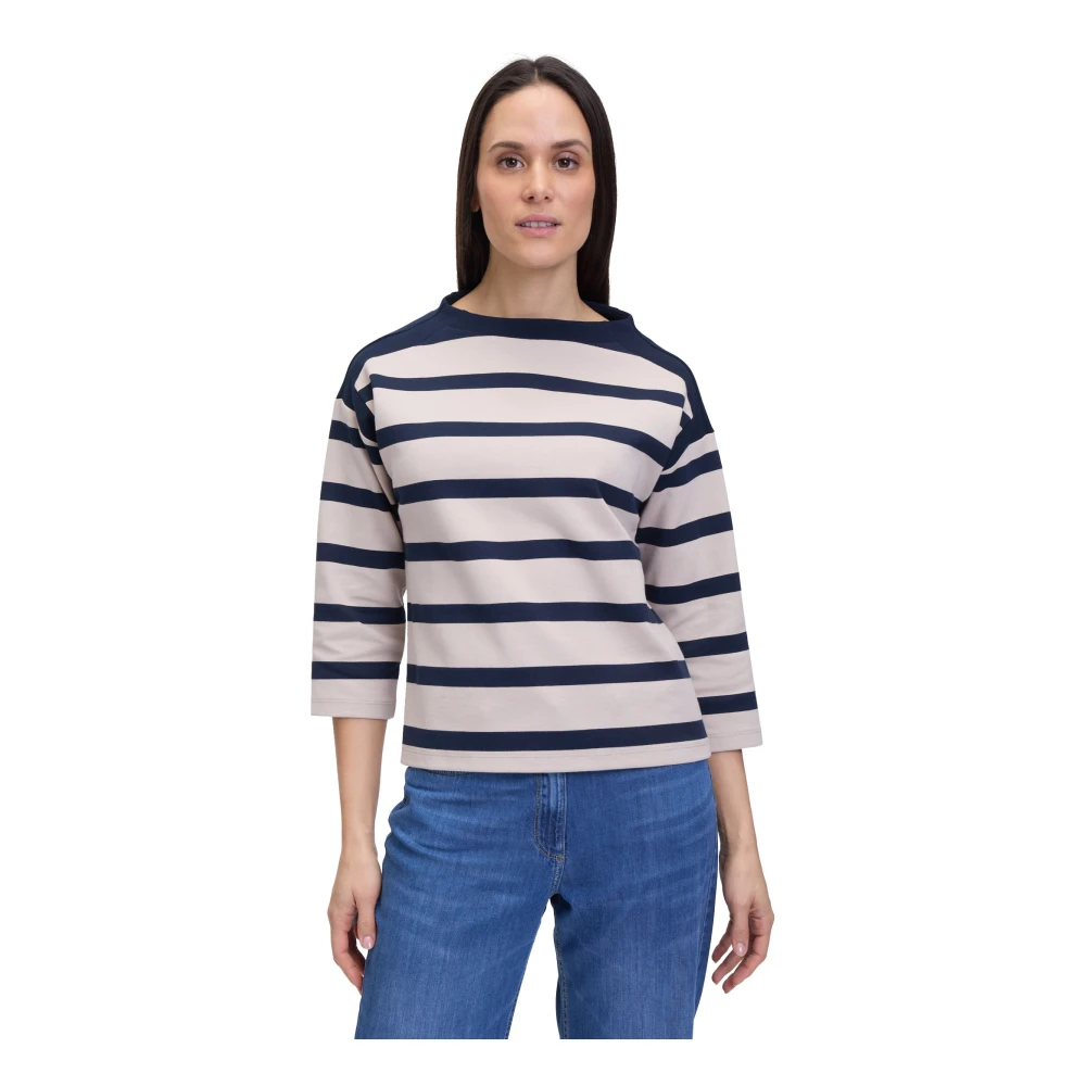 Betty Barclay Glitter Turtleneck Sweatshirt Beige Dames