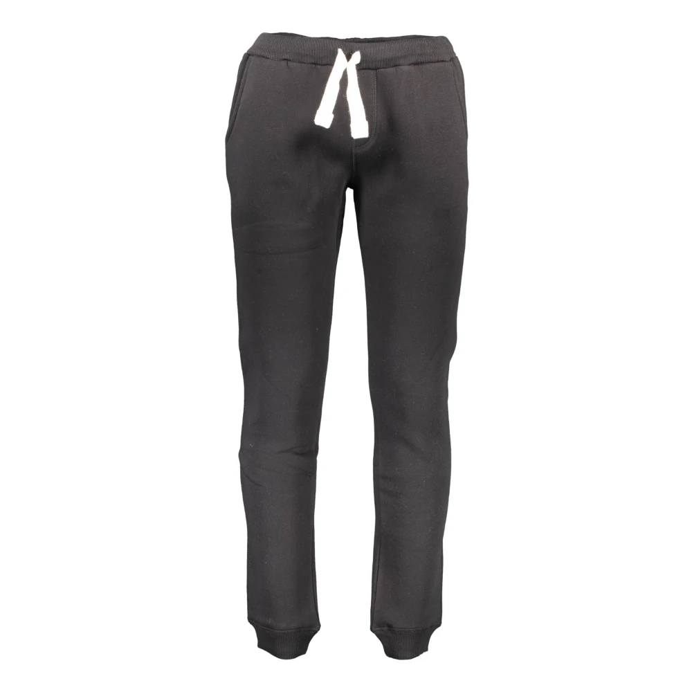 North Sails Men's Black Sporty Elastic Waistband Pants