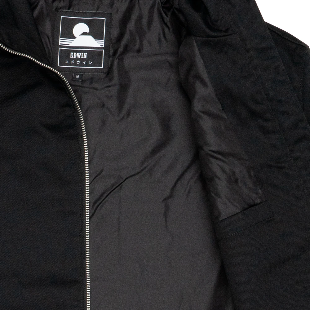Edwin Polyester jassen en blazers Black Heren