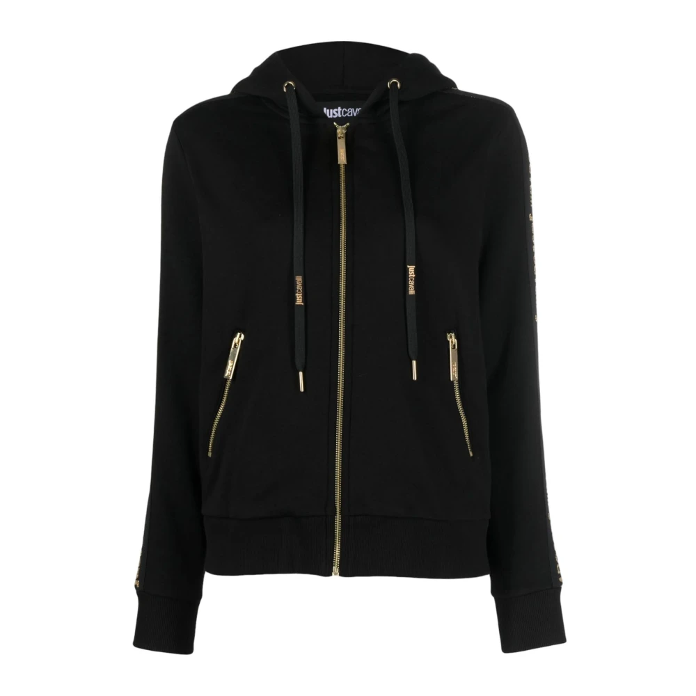 Just Cavalli Zip Hoodie Black Dames