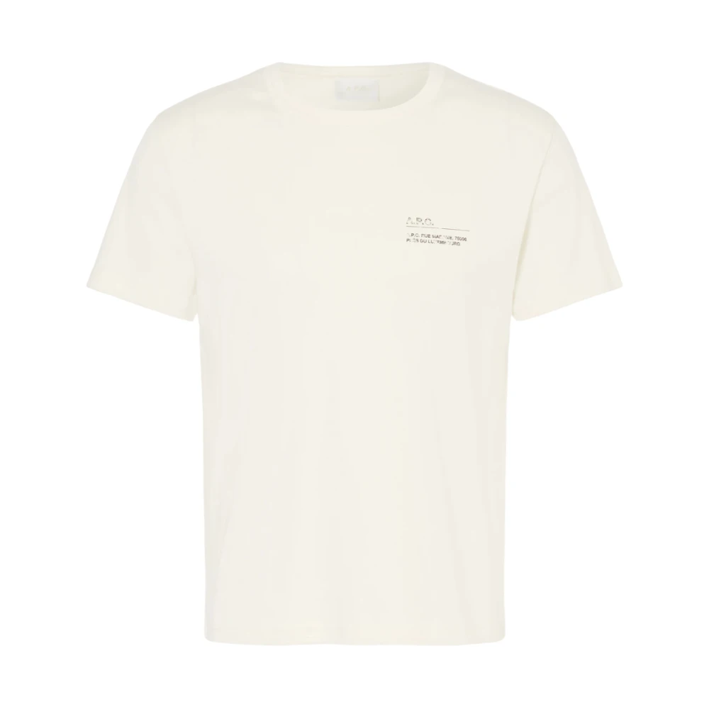 A.p.c. Herr Beige Toppar Xl, Bomull, Niclas T-Shirt