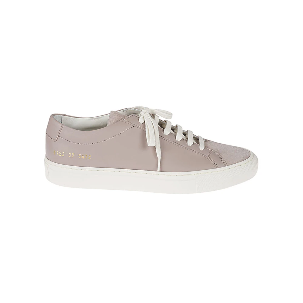 Common Projects Grijze Suède Achilles Sneakers Dames Schoenen Grijs