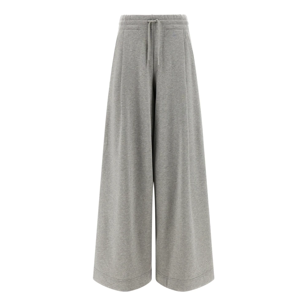 Dries Van Noten Women's Gray Sweatpants, Xs, Hadium Gauze Cotton Trousers