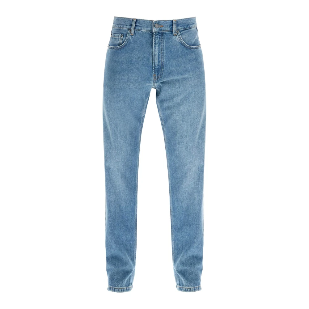 Moschino Slim Fit Jeans met Lage Taille Blue Heren