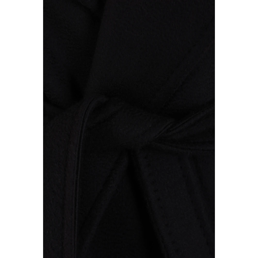 Max Mara Zwarte Cashmere Shearling Jas Black Dames