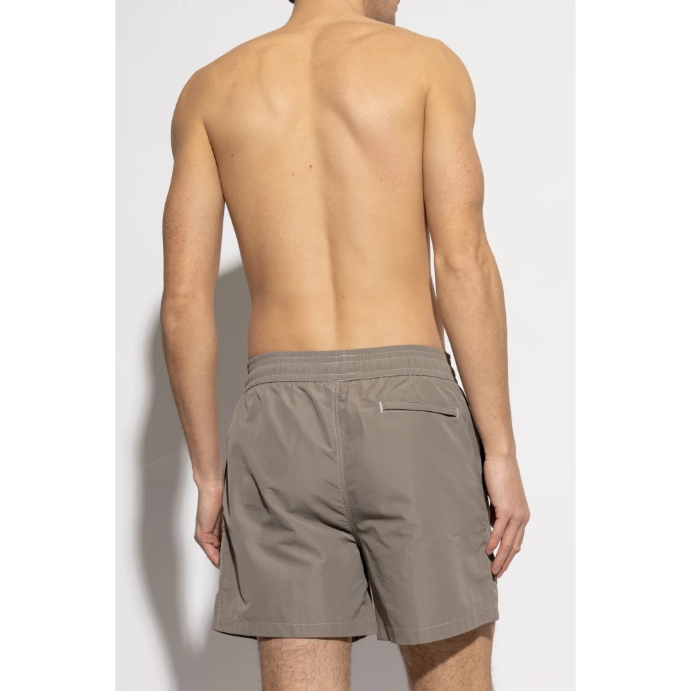 Ami Paris Zwemshorts Gray Heren