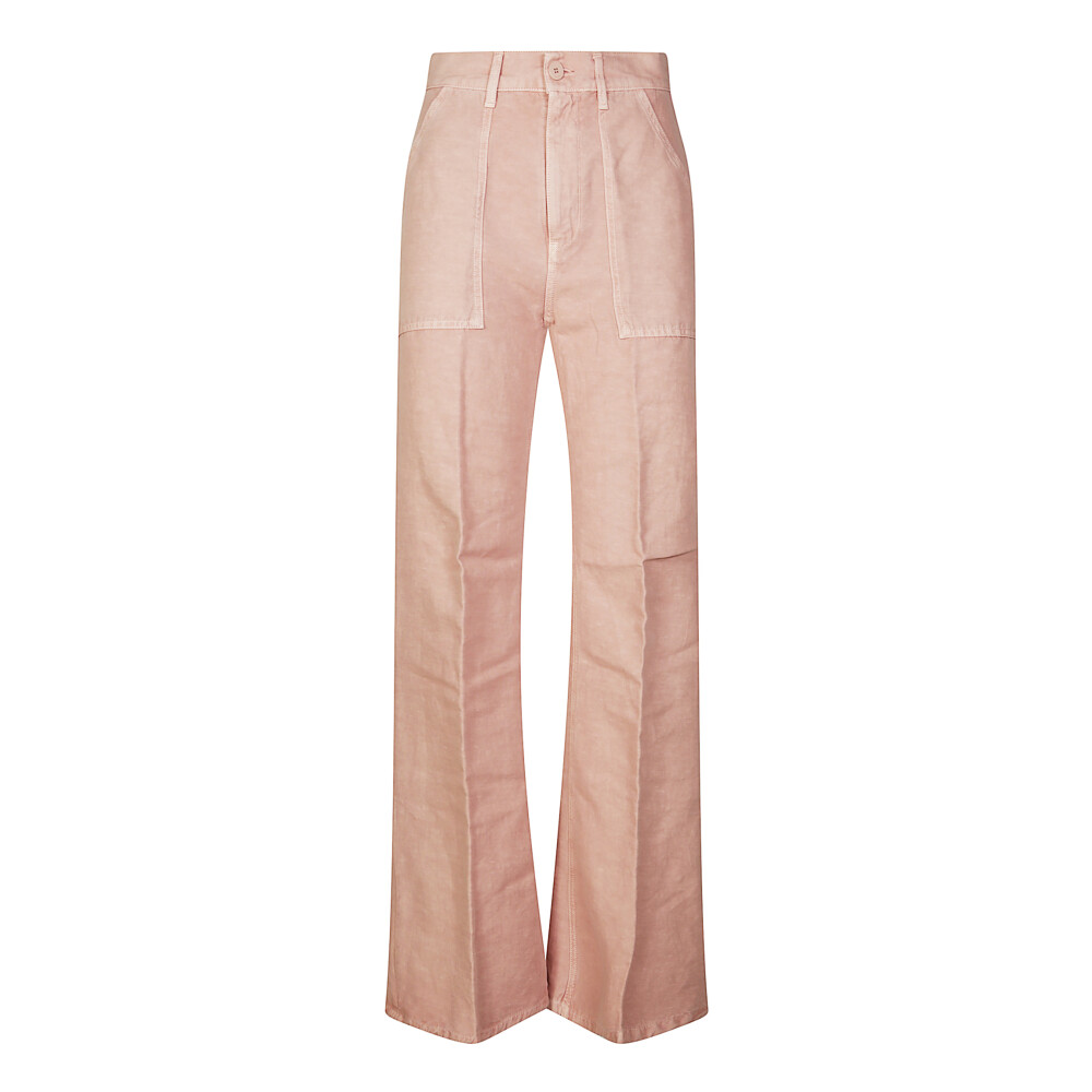 Pink Wide Trousers • Shop Wide Trousers in Pink online at Miinto