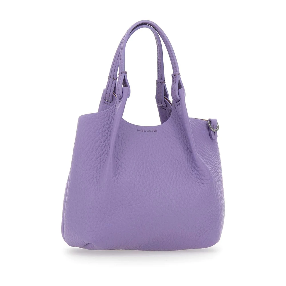 Gianni Chiarini Paarse Leren Dua Handtas Lavendel Purple Dames