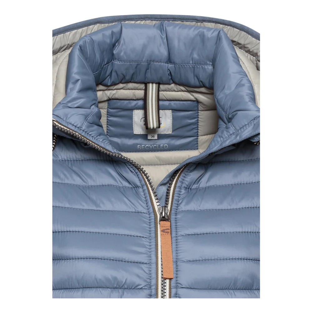camel active Lichte gerecyclede polyamide gewatteerde jas Blue Dames