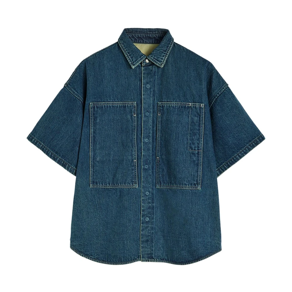 Jil Sander Women's Blue Denim Polo Shirt