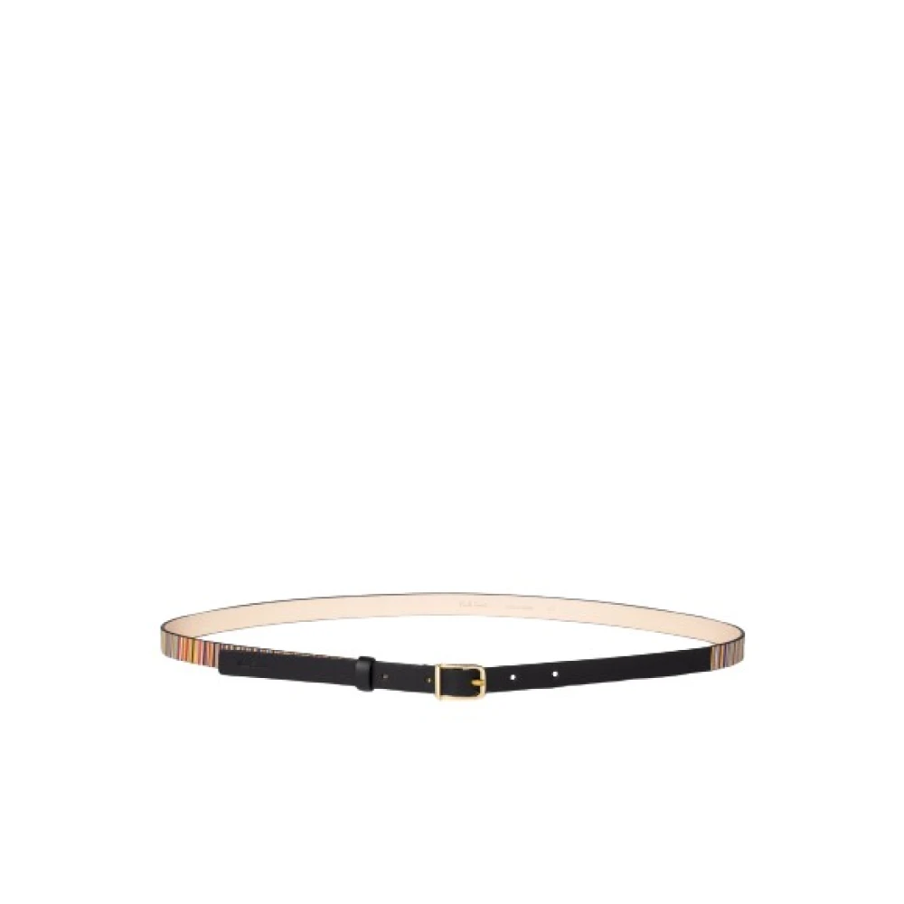 PS By Paul Smith Handtekening Streep Leren Riem Multicolor Dames