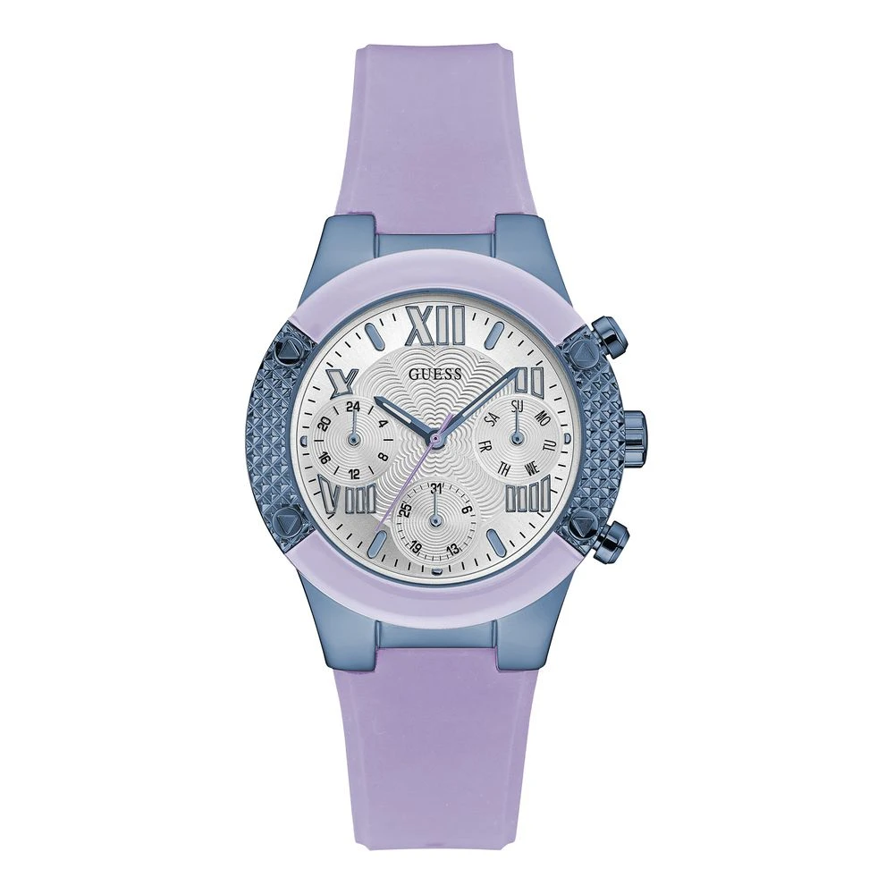 Guess Lila Silikonklocka Starlight-Fecha Purple, Dam