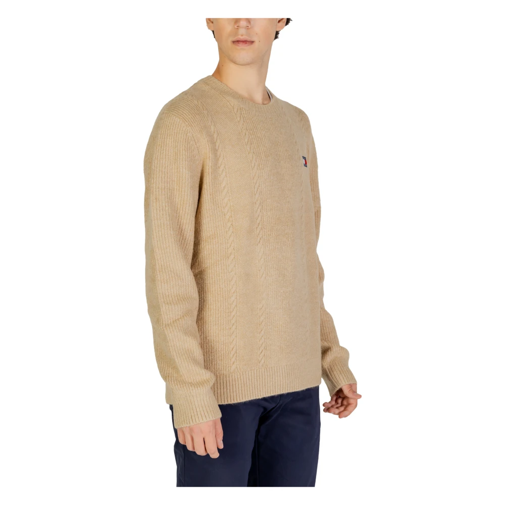 Tommy Jeans Kabeltrui Herfst Winter Collectie Yellow Heren