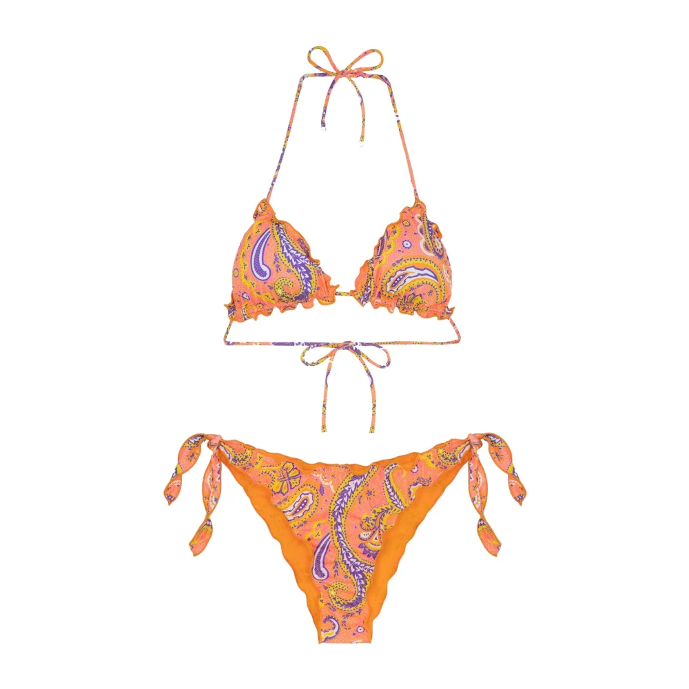 F**k Bikini Triangolo E Slip Nodi Regolabile Frou Sunrise Multicolor Dames