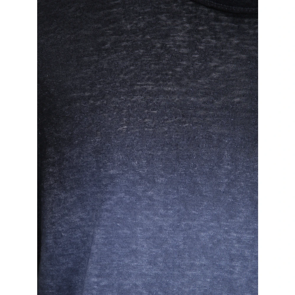 Avant Toi Linnen T-shirt met korte mouwen Black Heren