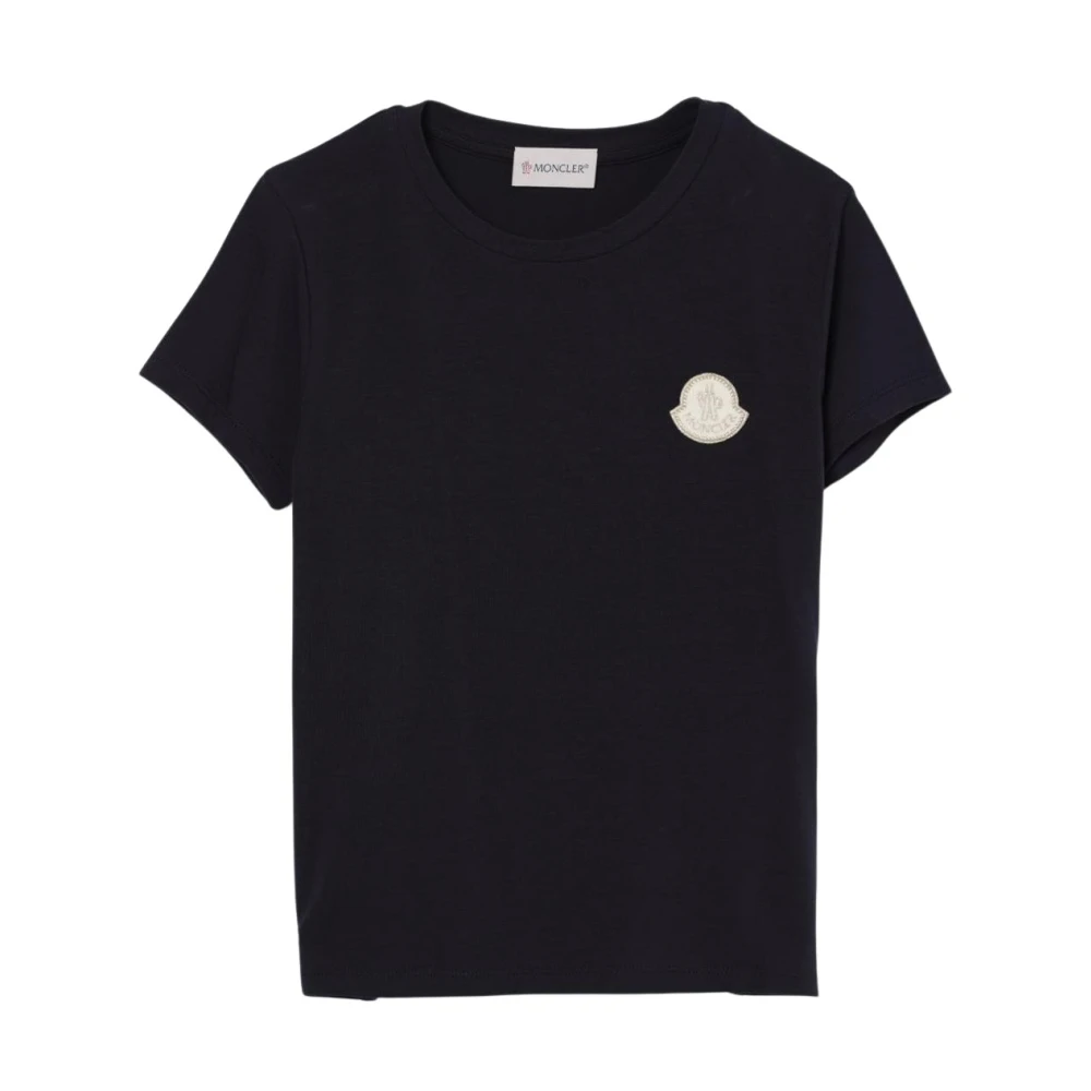 Moncler Boys Blue T-Shirts,, Kids Logo T-Shirt Size 10 Y