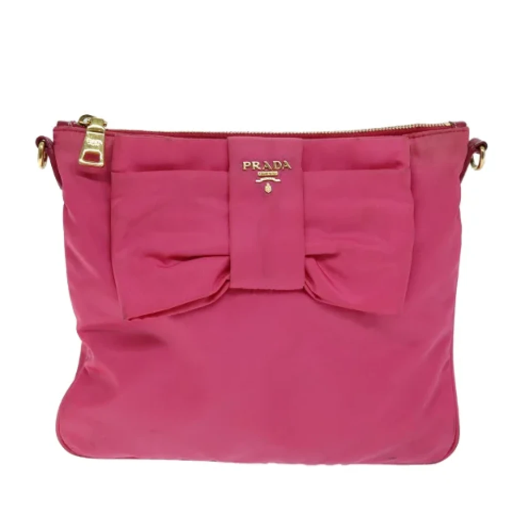 Prada Vintage Pre-owned Fabric prada-bags Pink Dames