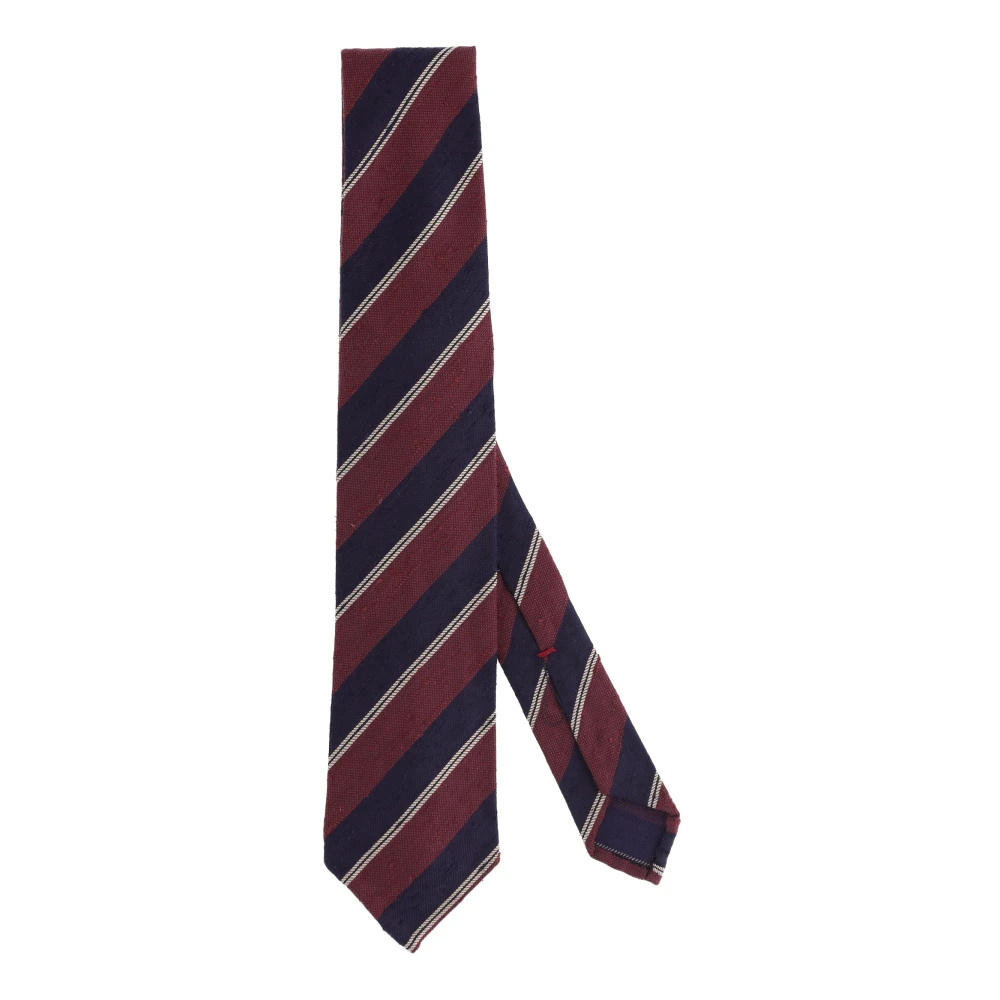 Finamore Zijden regiment stropdas Multicolor Heren