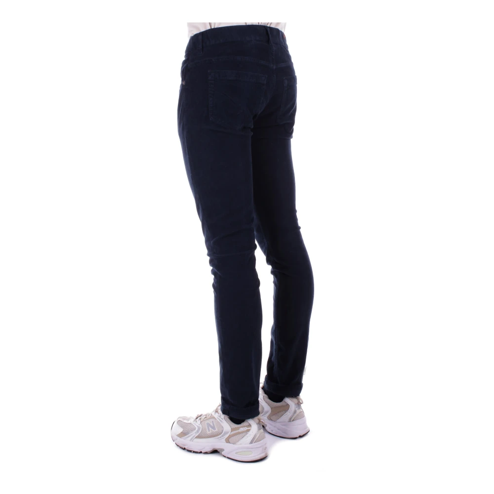 Dondup Blauwe Skinny Broek met Achterlogo Blue Heren