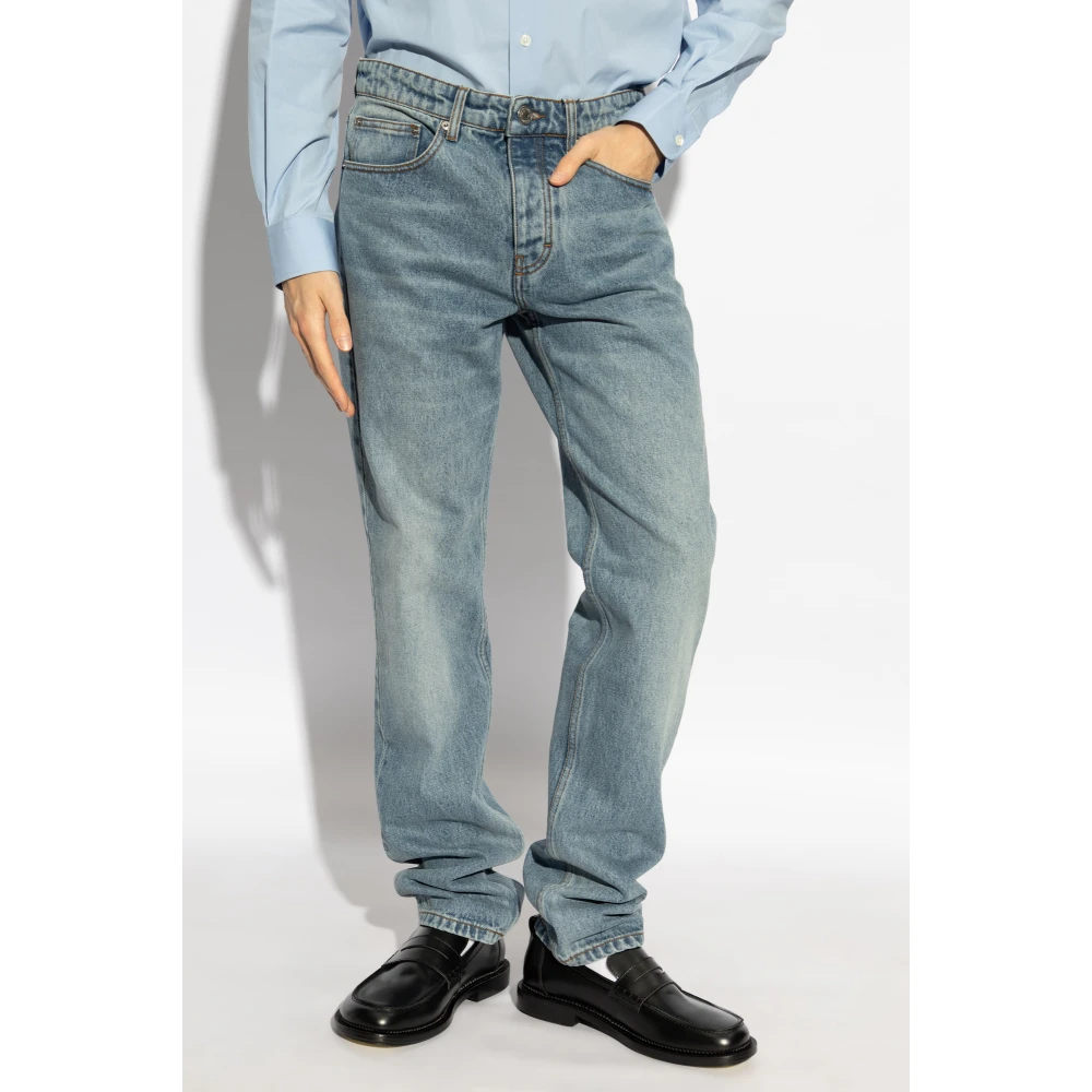 Ami Paris Classic Fit Jeans Blue Heren