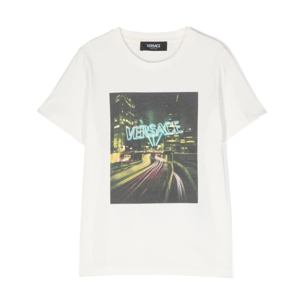 Versace City Lights Barn T-shirts och Polos White, Pojke